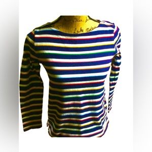 Talbot’s 100% cotton striped ladies’ top.
